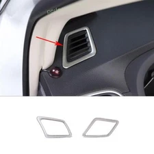 For Nissan Sentra Sylphy 2013 2014-2019 Silver Steel Dash L&R AC Air Outlet Vent