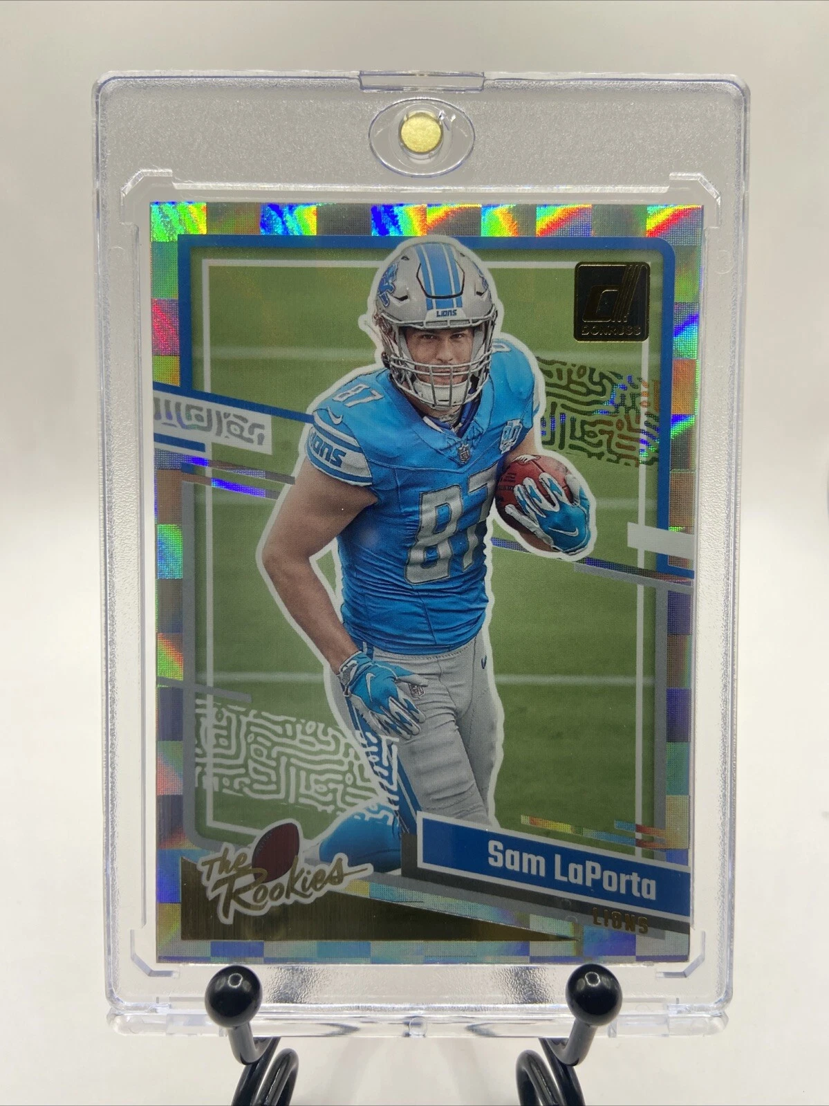 Sam LaPorta 2023 Panini Donruss The Rookies Insert Card #12 Detroit Lions
