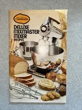 Vtg 1975 Sunbeam Deluxe Mixmaster Mixer Recipes Cook Book Booklet Never Used EUC