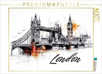 Calvendo Puzzle London | 1000 Pieces, Finished Size 25.2 × 18.9 In (64 × 48 Cm)