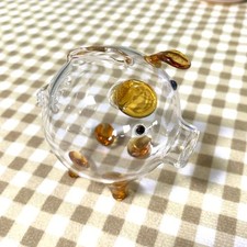 Klares Glas Schwein Sparschwein, Neuheit, Tra...