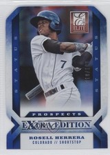 2013 Panini Elite Extra Edition Status Blue Die-Cut /100 Rosell Herrera #185 0f8
