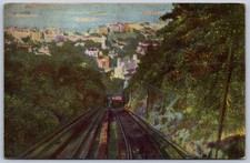 Cartolina estera K45/ Cina c1910 Hong Kong Peak Tramway 262