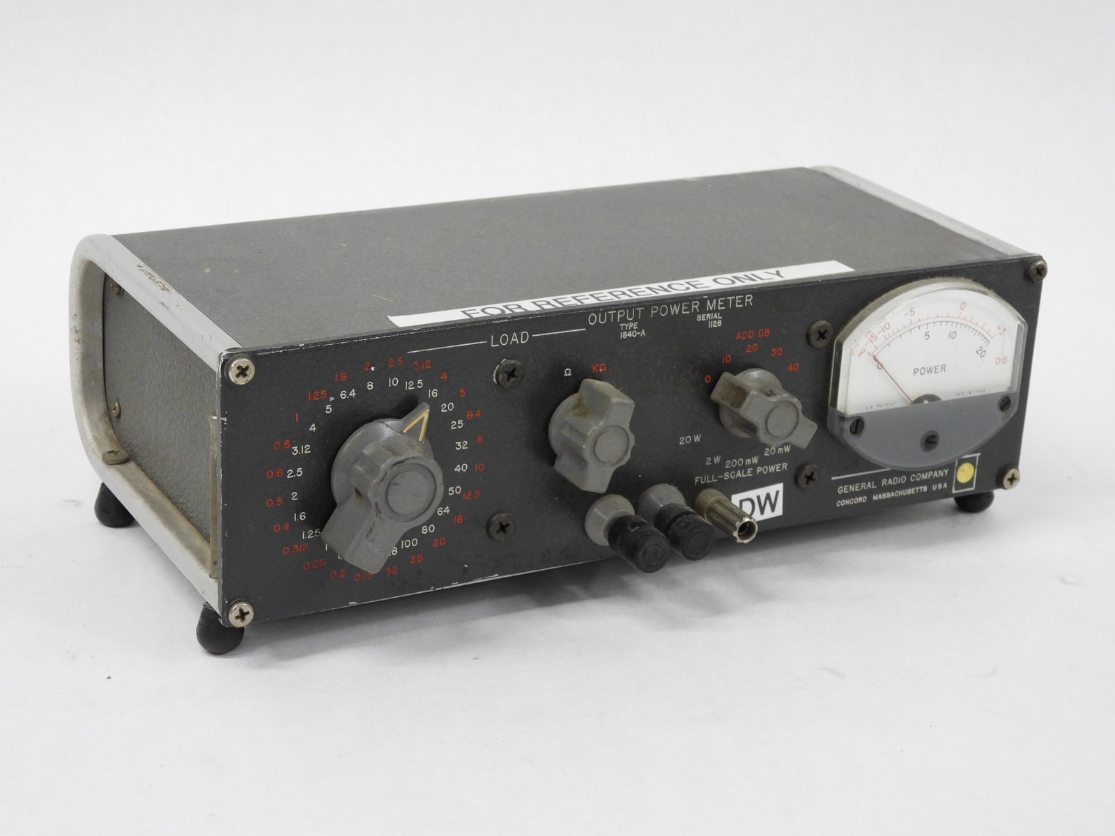 General Radio GenRad 1840-A Vintage Power Output Meter (appears original)