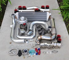 For Integra B18 Bolt-on Turbo Kit Polish Intercooler Pipe Sqv Bov Black Coupler For Integra B18 Bolt-on Turbo Kit Polish Intercooler Pipe Sqv Bov Black Coupler