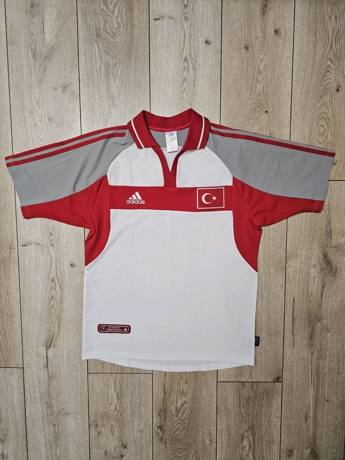 TURKEY 2000 2002 HOME VINTAGE FOOTBALL SHIRT SOCCER JERSEY S ADIDAS