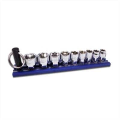 VIM Tools DDM400 Metric Shallow Chrome Socket Set 9 Piece Dual Drive
