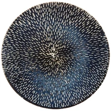 Gibson Designs Matisse Cobalt Blue Salad Plate 11384594