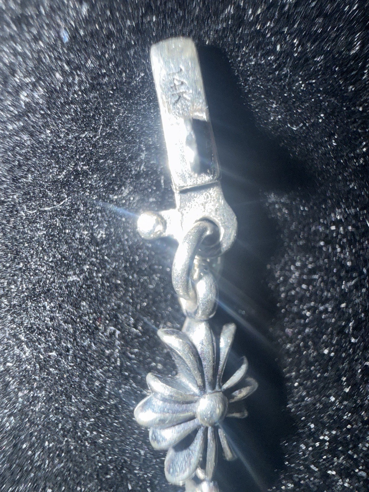 Chrome Hearts Tiny E Bracelet Sterling Silver Min… - image 5
