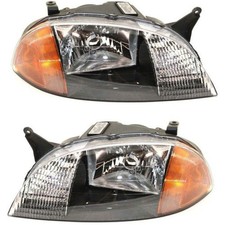 Headlight Set For 98-2001 Chevrolet Metro Suzuki Swift Left Right Side