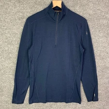 Smartwool Men's Classic Thermal Merino 250 1/4 Zip Base Layer Top SZ M