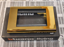 PLACCA 3 posti 4713OR  ORO - BTICINO LIVING CLASSIC  - NUOVA
