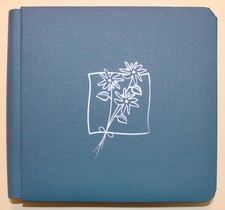 Creative Memories Blue Album Silver Flowers White Pages New 7x7 Scrapbook