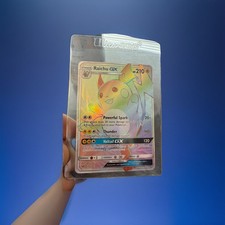 Pokemon Raichu GX 75/73 Shining Legends Full Art Rainbow Secret Rare NM on eBay