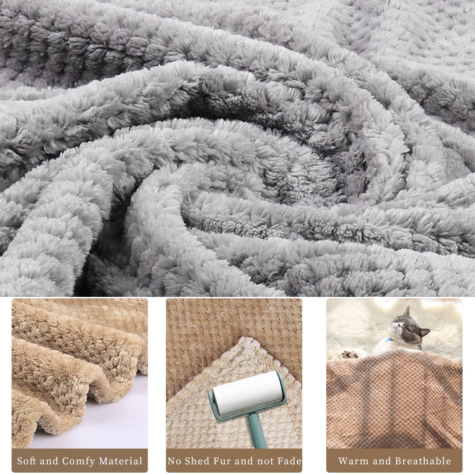 Offerta 2 Pezzi Coperte per Cani 70x100cm - Flanella Calda e Soft - 4