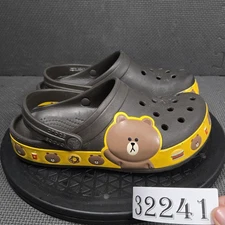 Crocs Line Friends Brown Bear Clog Shoes Womens Size 6 Womens 4 Brown Yellow