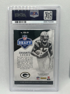 Rick Griffin /Charlatans /ポストカード 鑑定書付 2014 Panini Contenders - Draft Class Autographs Rps Davante Adams