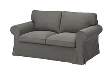 IKEA EKTORP Cover For 2-Seat Sofa, Hakebo Dark Grey Brand NEW
