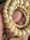 Antique Natural Angel skin Coral bead graduated Necklace  broken for repair — photo 8