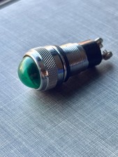 Vintage Green Smooth Beehive Lens Gauge Panel Light Hot Rod Rare Dialco Old