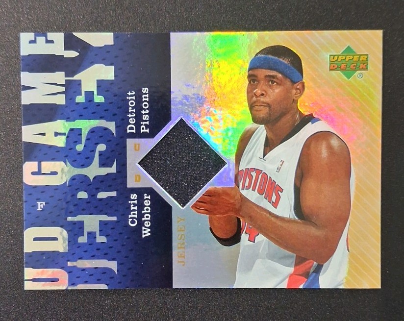 2006-07 UD Reserve - Ud Game Jersey Chris Webber #UD-CW (MEM) Detroit Pistons