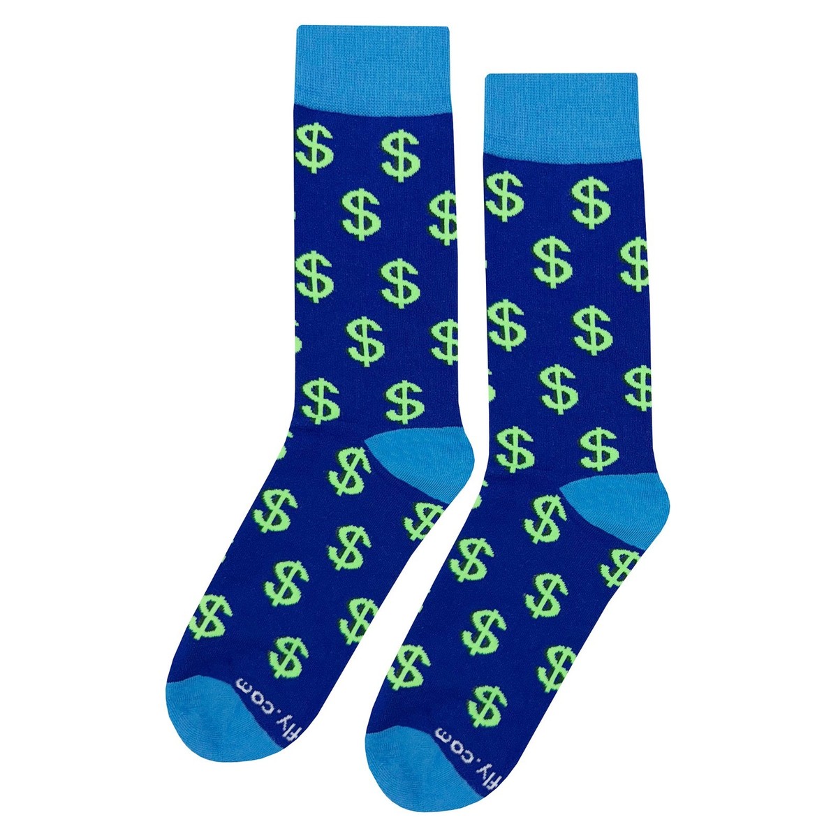 blue dress socks mens NWT Money Novelty Men 8-12 Crazy Fun Sockfly 18% nylon NEW ARRIVALS LNMQLPDBS Birthday Dresses Fall Size:6/L