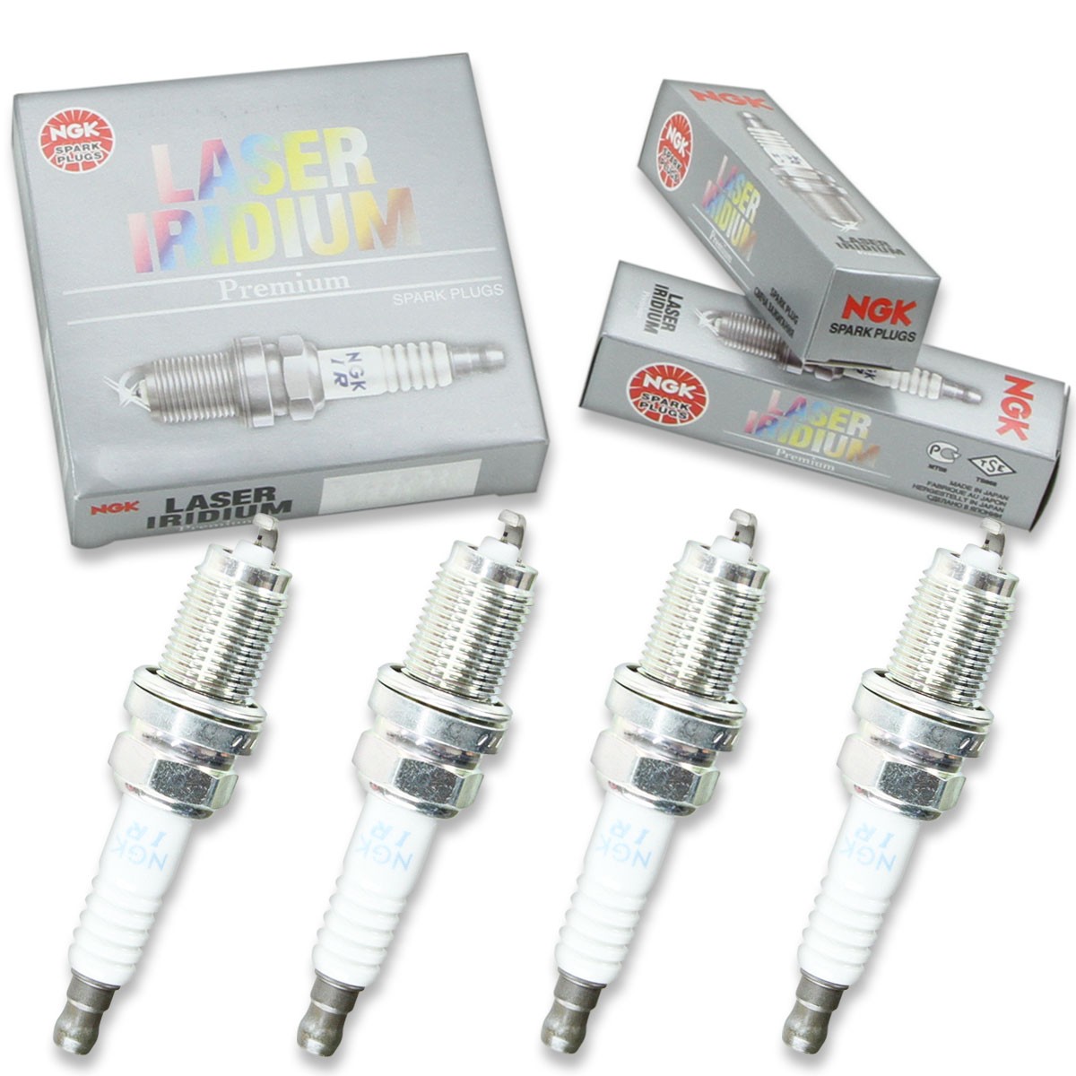 4 pcs NGK Laser Iridium Spark Plugs for 2002-2005 Honda Civic 2.0L L4 - uy