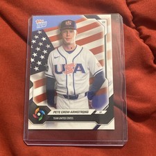 2026 Topps Now WBC USA #USA08 Pete Crow-Armstrong Chicago Cubs United States