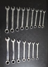 Gearwrench Sae 38-34 And Metric 11 To 19 Combination Ratcheting Wrench Set Gearwrench Sae 38-34 And Metric 11 To 19 Combination Ratcheting Wrench Set