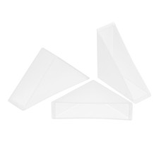 20Pcs Corner Protectors 12x50mm Plastic Right Angle Corner Guards Cushion, White