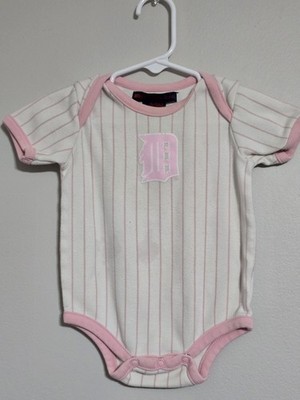 Vintage 1990s Mighty Mac Sports MLB Detroit Tigers Snap One-piece Baby Size 6/9M