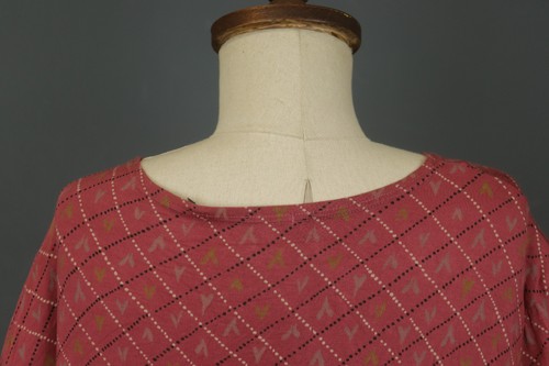 GUDRUN SJODEN Pink Geometric Modal Round Neck Asymmetrical Hem Dress Size 2XL - Picture 10 of 12