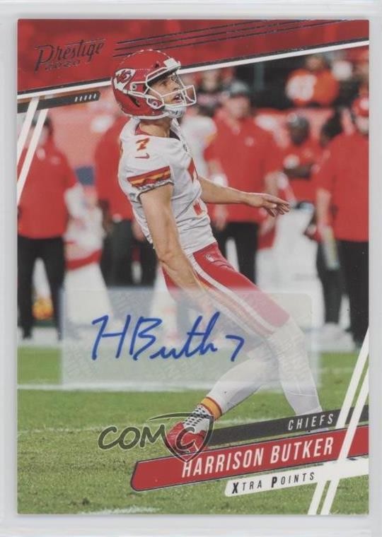 2020 Panini Prestige Xtra Points Signatures Harrison Butker #57 Auto qf8