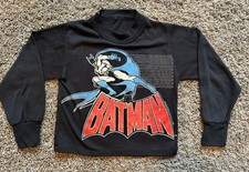 Vintage Batman pajama shirt boys 2T 1988