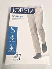 Jobst Men's Medical Compression 115003 Stockings Socks 15-20 Black XL Knee CT