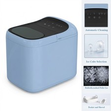 Rapid Countertop Ice Machine 33lbs/24H Chewable Pellet Crushed Ice Maker