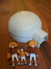 Vintage Playmobil 3465 Eskimo Inuit IGLOO And Family