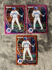 Ethan Murray 2021 Prizm Draft Picks Pink Velocity (2) & Red Velocity Parallel