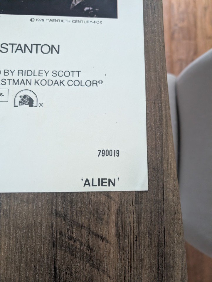 Alien 1979 Original US One Sheet Movie Poster 27x41 Folded Near Mint ...