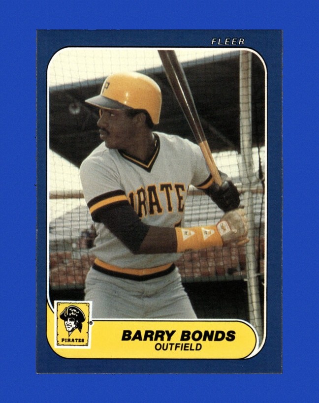 1986 Fleer Update Set-Break # 14 Barry Bonds RC NR-MINT *GMCARDS*