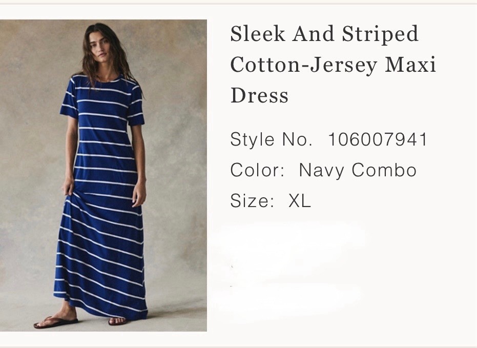 NWT Free People Striped Maxi Dress - XL