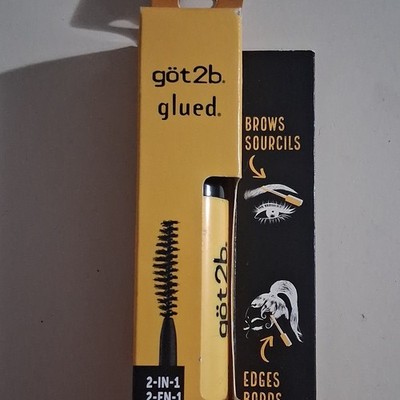 got2b glued 2-in-1 Brow & Edge Gel, Clear 0.56 fl oz Fast Drying