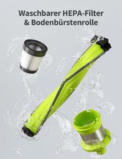 Kalado Akku Staubsauger 27000 Pa 250W Kabellos 45 Min LED Bürste 1000ml – Bild 4