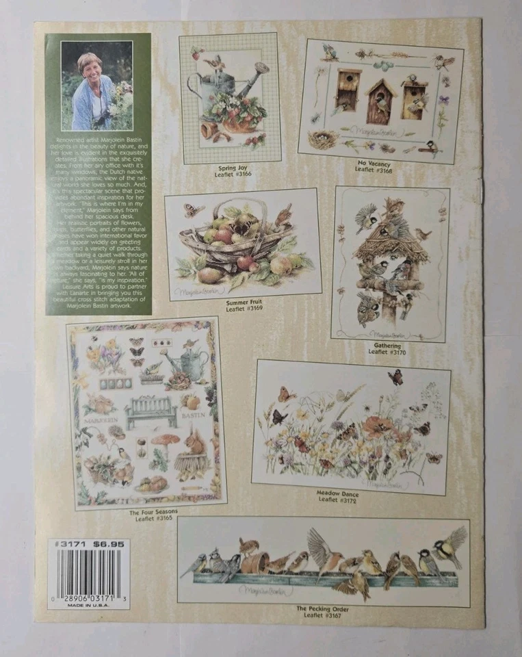 Folleto Spring In The Garden Marjolein Bastin 2000 Lanarte punto de cruz Foto 2 de 2