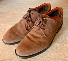 Clarks Mens Chilver Walk Goretex Shoes Brown Nubuck Waterproof Size 8.5 UK VGC