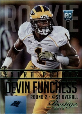 2015 Prestige Extra Points Green #230 Devin Funchess - FB