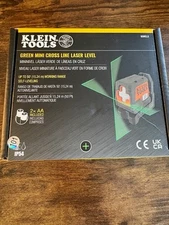 Klein Tools 93MCLG Green Mini Cross-Line Self-Leveling Laser Level, 50-Foot, NEW