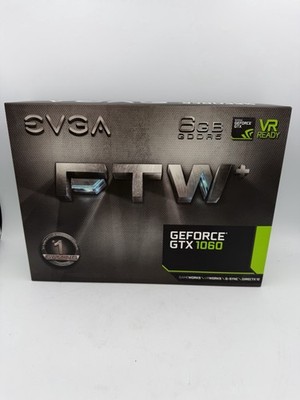 NEW SEALED EVGA GeForce GTX 1060 FTW+ 6GB GDDR5 Graphics Card 06G-P4-6368-KR