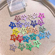 Kids Hairpins Sweet Hair Cute Clips Fashion Girls Barrettes Colorful Star Snap