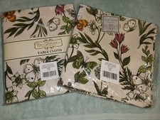 Autumn TableCloth 6 Matching Napkins. 52x52 Square 20x20 Napkins. Cotton. New